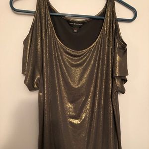 Gold off the shoulder top